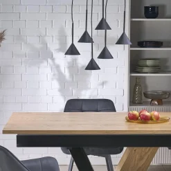 TK Lighting Hængelampe Cono Mini, 6 lyskilder, sort, E27