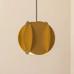 Opviq Pendellamper>Hængelampe Corner, guldfarvet, 25 x 25 cm, metal, E27