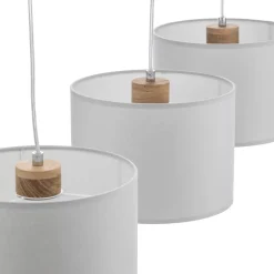 Hængelampe Corralee, grå, 3 lyskilder^BRITOP Hot