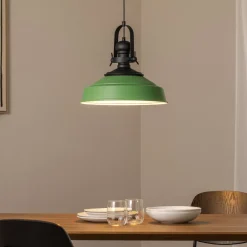 Opviq Hængelampe Craft, grøn, metal, Ø 41 cm, E27