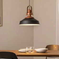 Opviq Hængelampe Craft, sort, metal, Ø 41 cm, E27