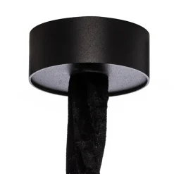 Nowodvorski Lighting Hængelampe Cristal, transparent/sort, Ø 56 cm