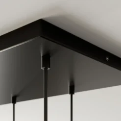 Hængelampe Cubus, 95 cm lang, 8 lyskilder, røggrå, glas^TK Lighting Clearance