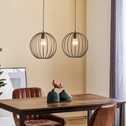 HELAM Pendellamper>Hængelampe Cumera 2 lyskilder, lang, Ø skærm 30 cm