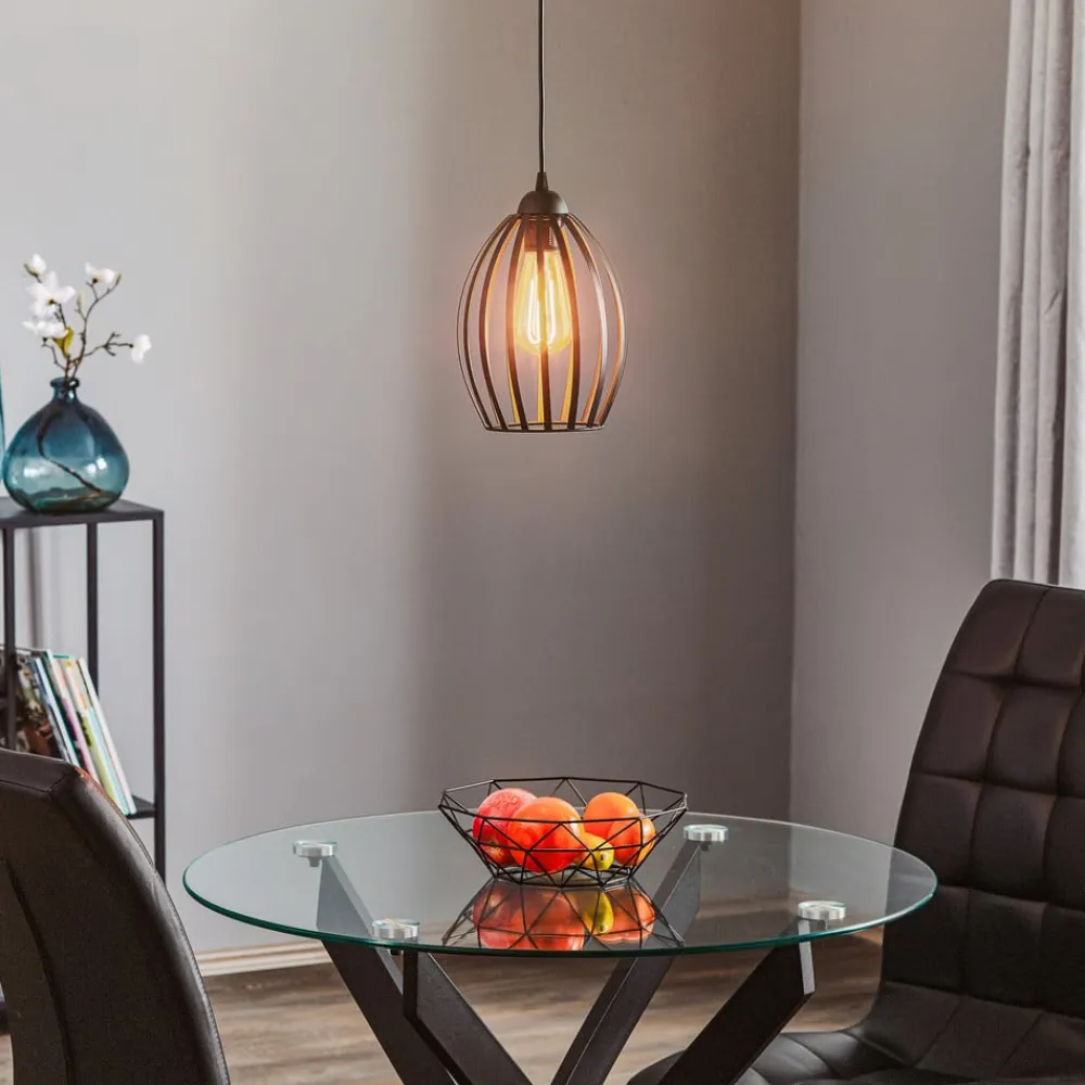 Hængelampe Dali i sort, 1 lyskilde^HELAM Outlet