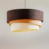 Duolla Hængelampe Devon, brun/beige/ecru/guld Ø45cm