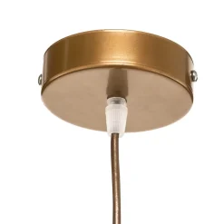 Duolla Hængelampe Devon, brun/beige/ecru/guld Ø45cm