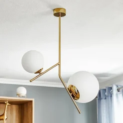 ALDEX Pendellamper>Hængelampe Dione, 2 lyskilder, guld