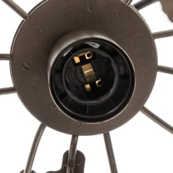 ONLI Hængelampe Dubai, palmedekor, Ø 46 cm, bronze