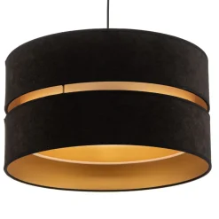 Hængelampe Duo, sort/guld, Ø40cm, 1 lyskilde^Duolla Online