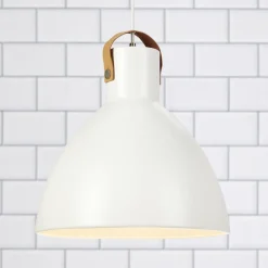 Markslöjd Hængelampe Eagle, hvid, Ø 35 cm, metal