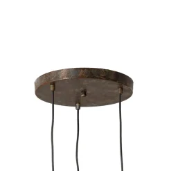 Opviq Hængelampe Eger, 3 lyskilder, sort, metal, Ø 50 cm