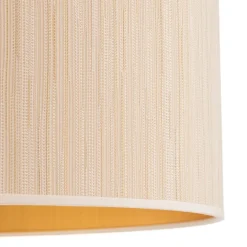 Duolla Hængelampe Essex, struktureret stof, guld