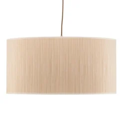 Duolla Hængelampe Essex, struktureret stof, guld