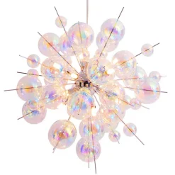 Näve Hængelampe Explosion i glas, 10 lyskilder