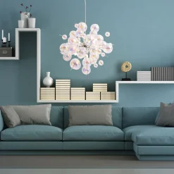 Näve Hængelampe Explosion i glas, 10 lyskilder