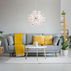 Näve Hængelampe Explosion i glas, 10 lyskilder