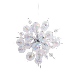 Näve Hængelampe Explosion i glas, 10 lyskilder