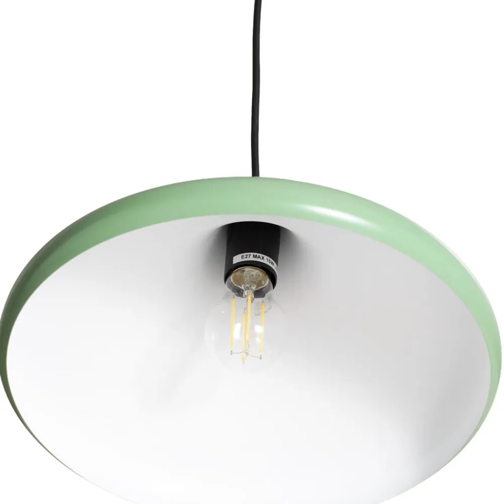 Opviq Hængelampe Eysan, mintgrøn, metal, Ø 35 cm, E27