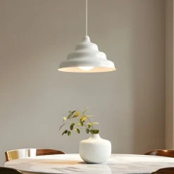 ALDEX Loftlamper>Hængelampe Fala, hvid, Ø 23 cm, glas