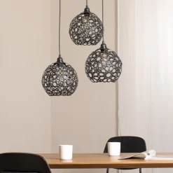 Hængelampe Fellini MR-787 3 lyskilder rund sort^Opviq Outlet