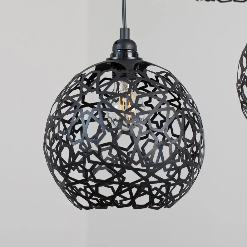 Hængelampe Fellini MR-787 3 lyskilder rund sort^Opviq Outlet