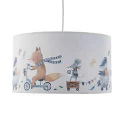 Hængelampe Ferdi Kids, tekstil, hvid, farvet^Duolla Clearance