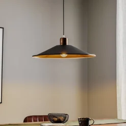 Nowodvorski Lighting Hængelampe Garret I i mørkebrun/kobber Ø 50 cm