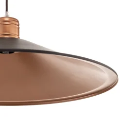 Nowodvorski Lighting Hængelampe Garret I i mørkebrun/kobber Ø 50 cm