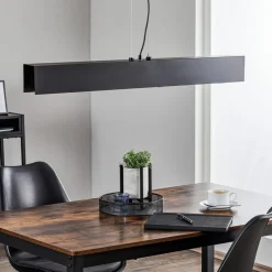 EMIBIG LIGHTING Hængelampe Gentor 4, længde 96 cm i sort