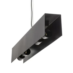 EMIBIG LIGHTING Hængelampe Gentor 4, længde 96 cm i sort