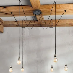 Hængelampe Jailhouse, 6 lyskilder^ORION Outlet