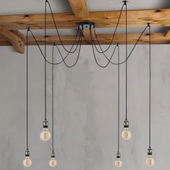 Hængelampe Jailhouse, 6 lyskilder^ORION Outlet