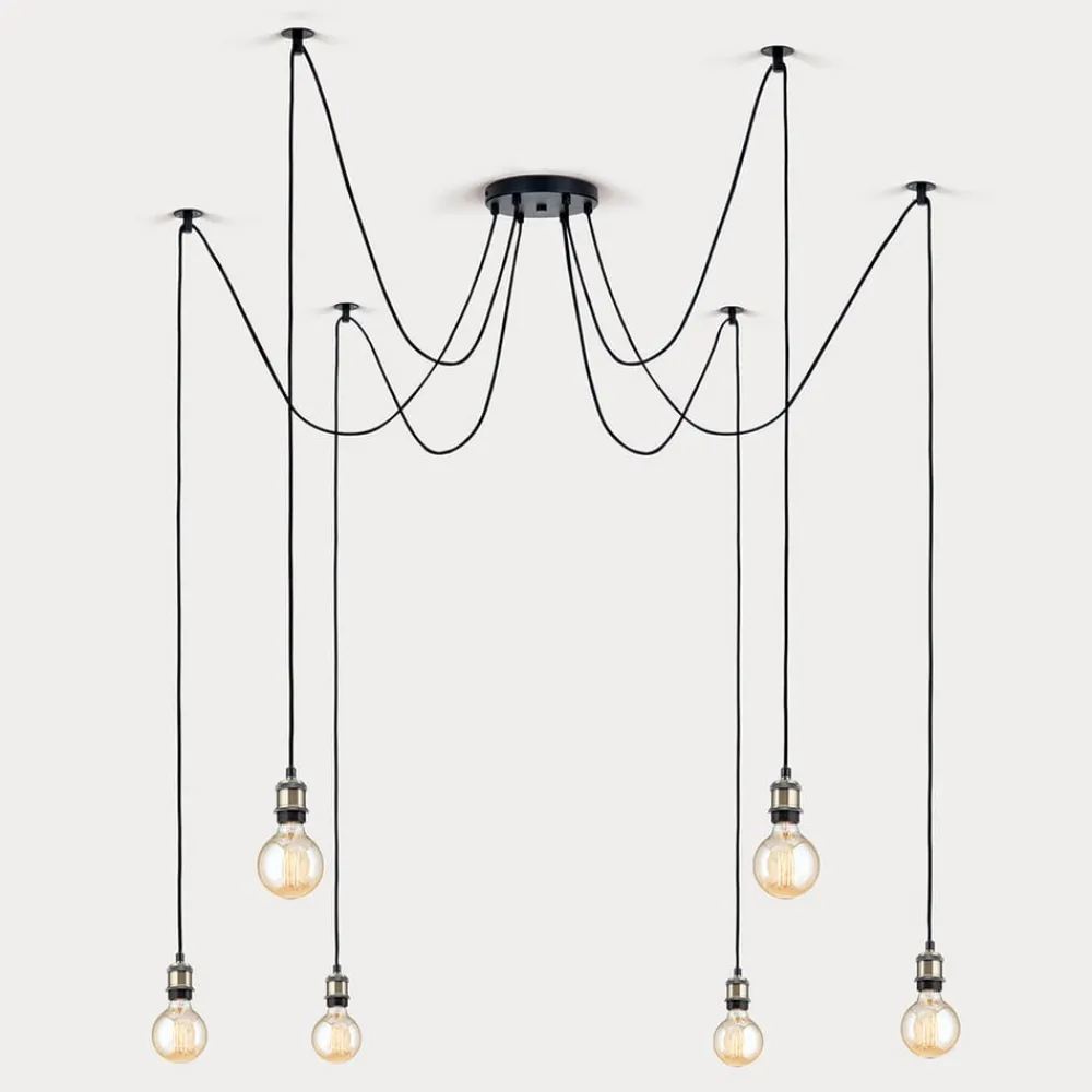 Hængelampe Jailhouse, 6 lyskilder^ORION Outlet