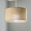 Hængelampe Jute cylinder naturbrun Ø40cm 1 lyskilde.^Duolla Online