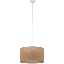 Hængelampe Jute cylinder naturbrun Ø40cm 1 lyskilde.^Duolla Online
