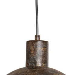 Hængelampe Kure, sort-brun, metal, Ø 30 cm, E27^Opviq New