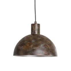 Hængelampe Kure, sort-brun, metal, Ø 30 cm, E27^Opviq New