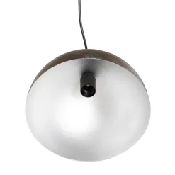 Hængelampe Kure, sort-brun, metal, Ø 30 cm, E27^Opviq New