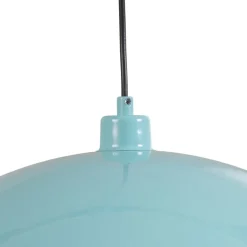 Opviq Hængelampe Kure, turkis, metal, Ø 60 cm, E27