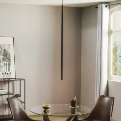 Nowodvorski Lighting Hængelampe Laser 1 lyskilde, sort, skærm 100 cm