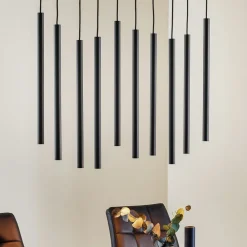 Nowodvorski Lighting Pendellamper>Hængelampe Laser med 10 lyskilder, sort