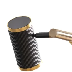 Lucea Hængelampe Lume sort/guld antik længde 66 cm 4 lyskilder metal