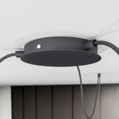 SIGMA Hængelampe Luto 3 med tre burskærme, sort