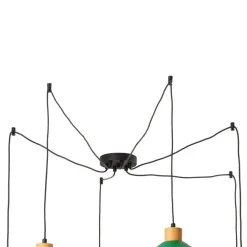 Hængelampe Manavgat, 6 lyskilder, flerfarvet, længde 144 cm^Opviq Sale