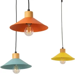 Hængelampe Manavgat, 6 lyskilder, flerfarvet, længde 144 cm^Opviq Sale