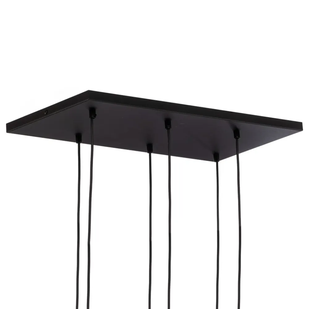 Hængelampe Marco Green, 6 lyskilder klar/grøn/brun^TK Lighting Sale