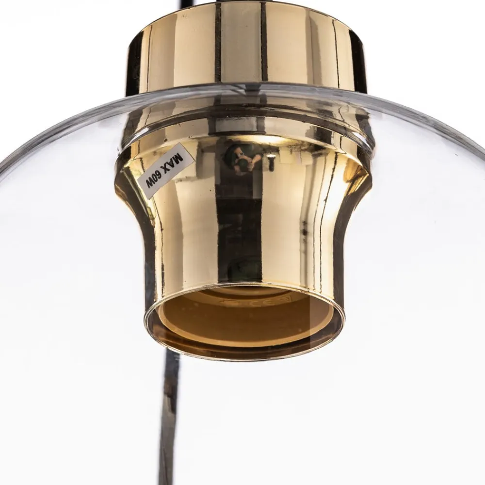 Hængelampe Marco Green, 6 lyskilder klar/grøn/brun^TK Lighting Sale