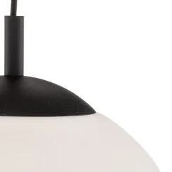 TK Lighting Hængelampe Maxi, Ø 30 cm, 1 lyskilde, glasskærm