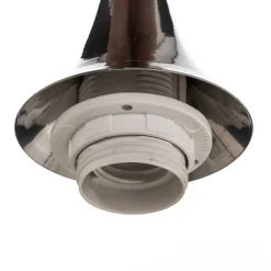 Hængelampe Monte i glas, 1 lyskilde, sølv^Eko-Light Sale